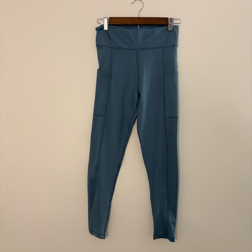 Aeropostale Blue Leggings Womens Medium Yoga workout gym neutral earthy